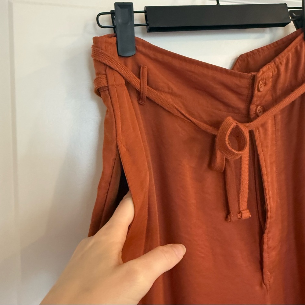 Tiny-Anthropologie - Heidi Tie Rust Drawstring High-Waist Pants - Picture 10 of 13